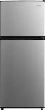 Front. Frigidaire - 12 Cu. Ft. Garage Ready Top Freezer - Fingerprint-Resistant Stainless Steel Look.