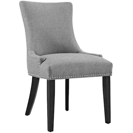 Front. Modway - Marquis Fabric Dining Chair by Modway - Gray.