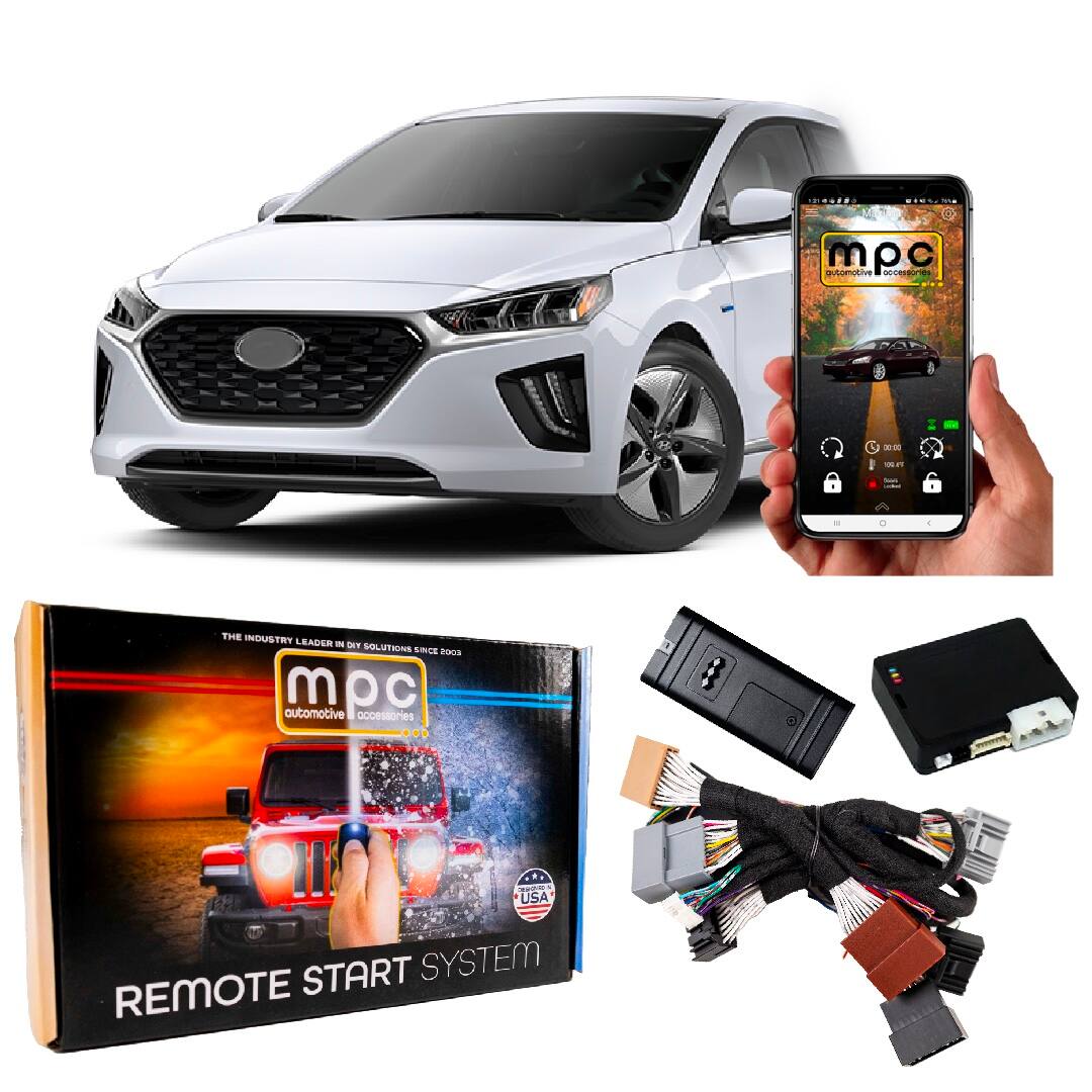 MPC - Remote Start Kit For Hyundai Ioniq 2017-2022 | Phone App Control | Plug and Play - Black