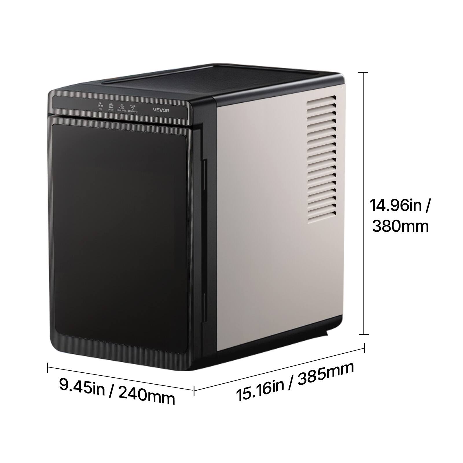 A - VEVOR  
14.96in / 380mm  
9.45in / 240mm  
15.16in / 385mm