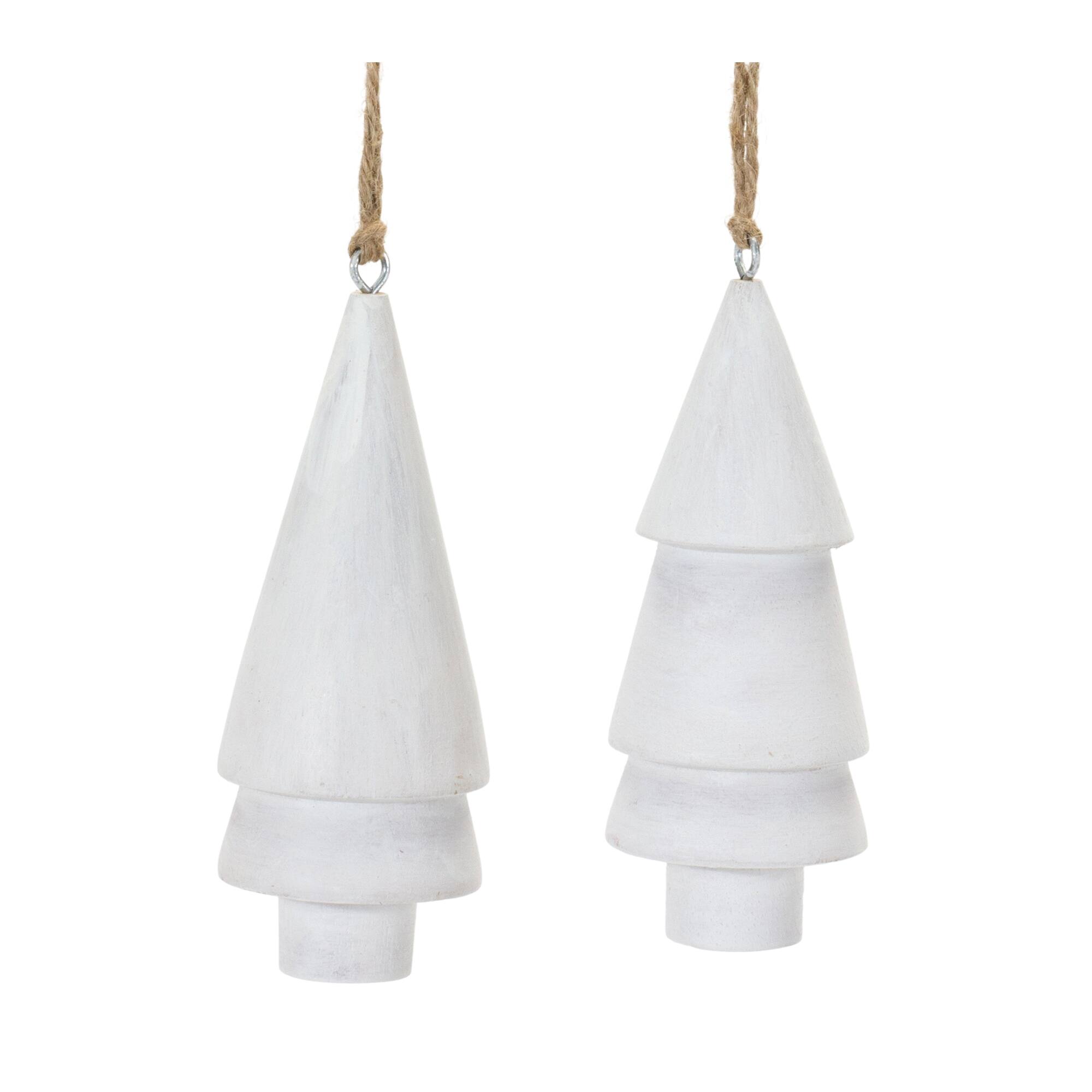 Front. BreeBe - Tree Ornament (Set of 6) - Light Green.