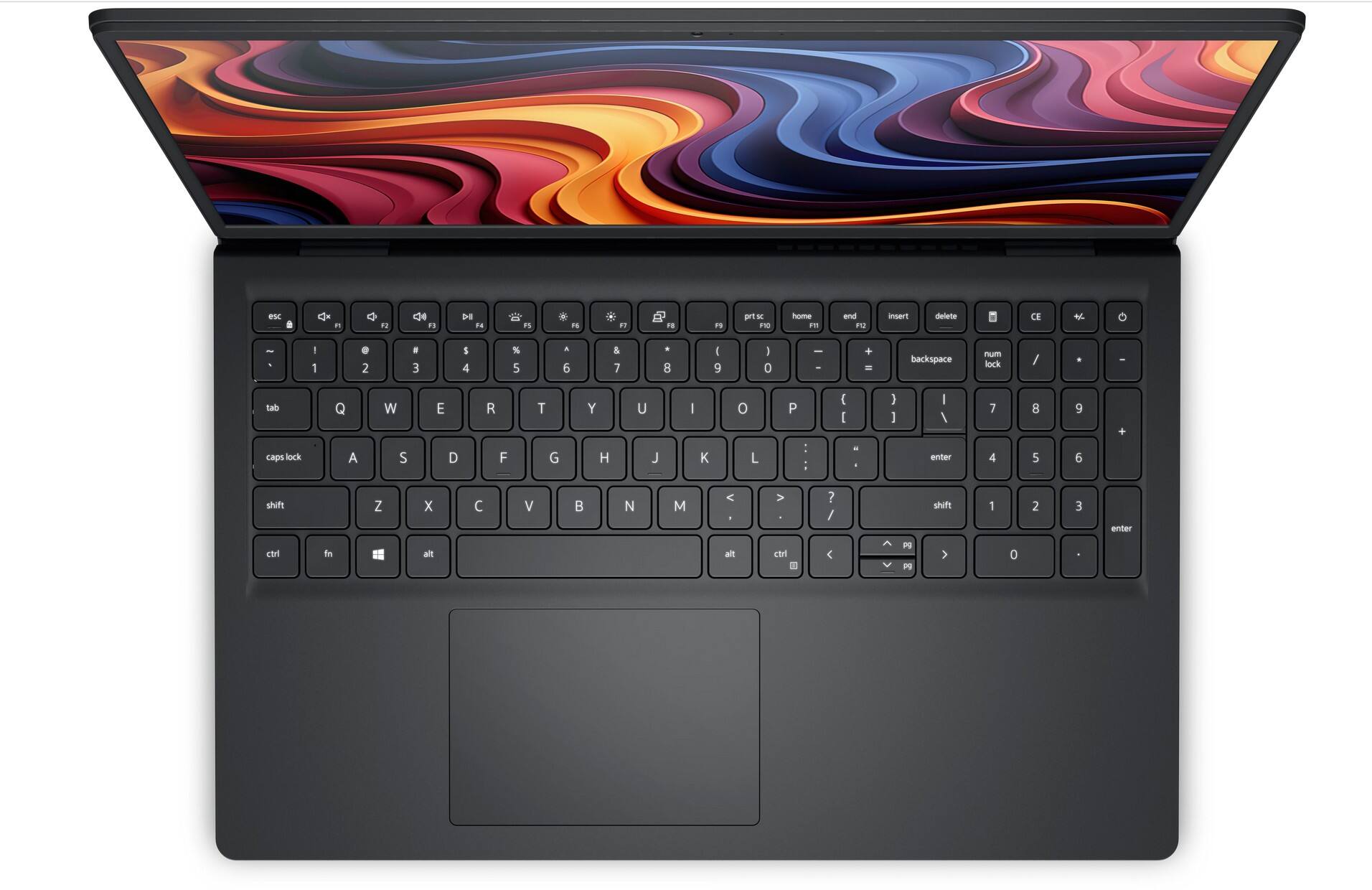 esc F1 F2 F3 F4 F5 F6 F7 F8 F9 F10 F11 F12 prtsc home end insert delete num lock / * - + backspace tab Q W E R T Y U I O P [ ] \ caps lock A S D F G H J K L : " enter shift Z X C V B N M , . ? shift 1 2 3 4 5 6 7 8 9 0 . enter ctrl fn Windows alt alt ctrl