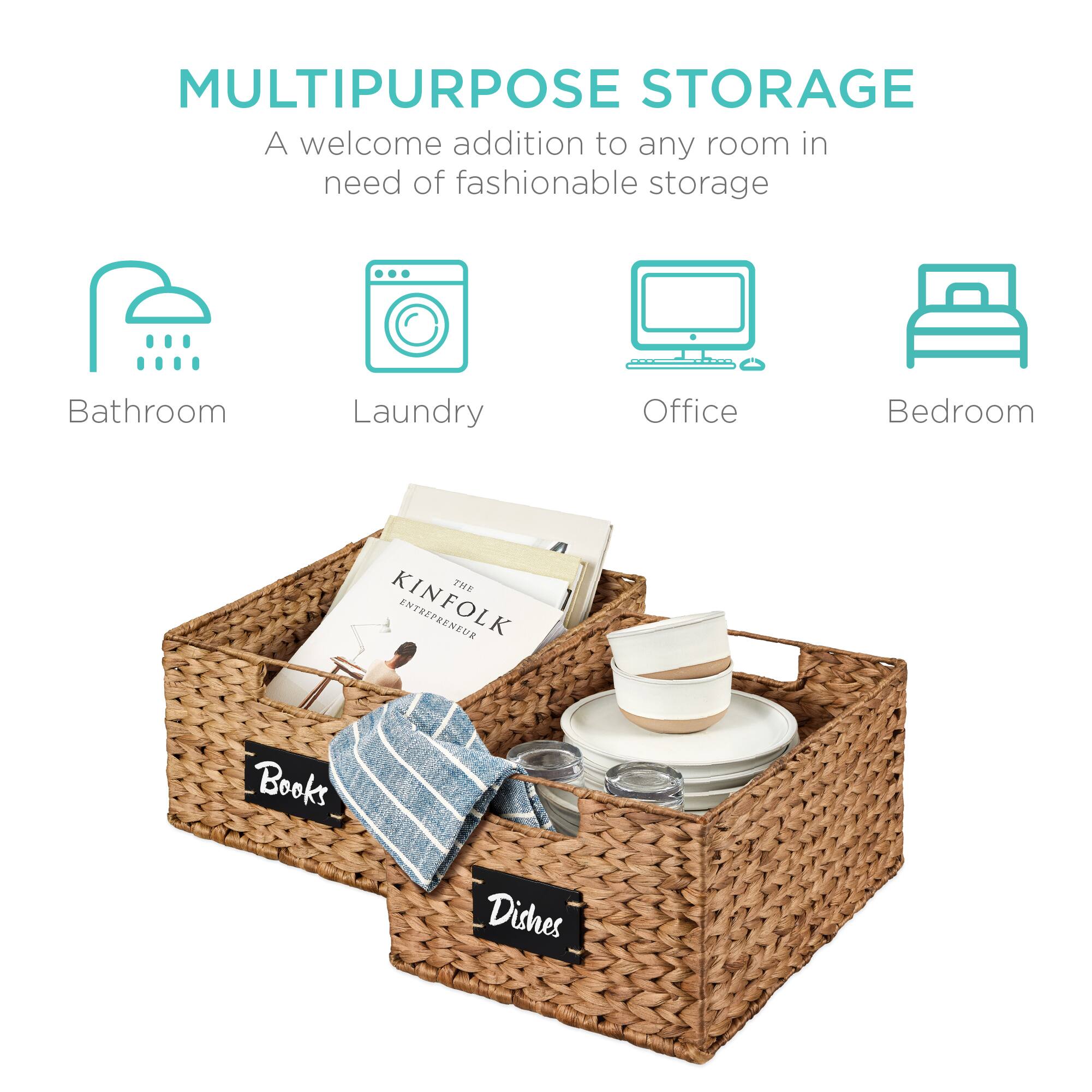 MULTIPURPOSE STORAGE  
A welcome addition to any room in need of fashionable storage  

Bathroom  
Laundry  
Office  
Bedroom  

Books  
Dishes