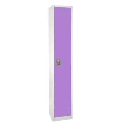Front. AdirOffice - Storage Locker 629-Series 72" H 1-Tier Steel Key Lock 2-Shelf Locker with Key Lock - Purple.