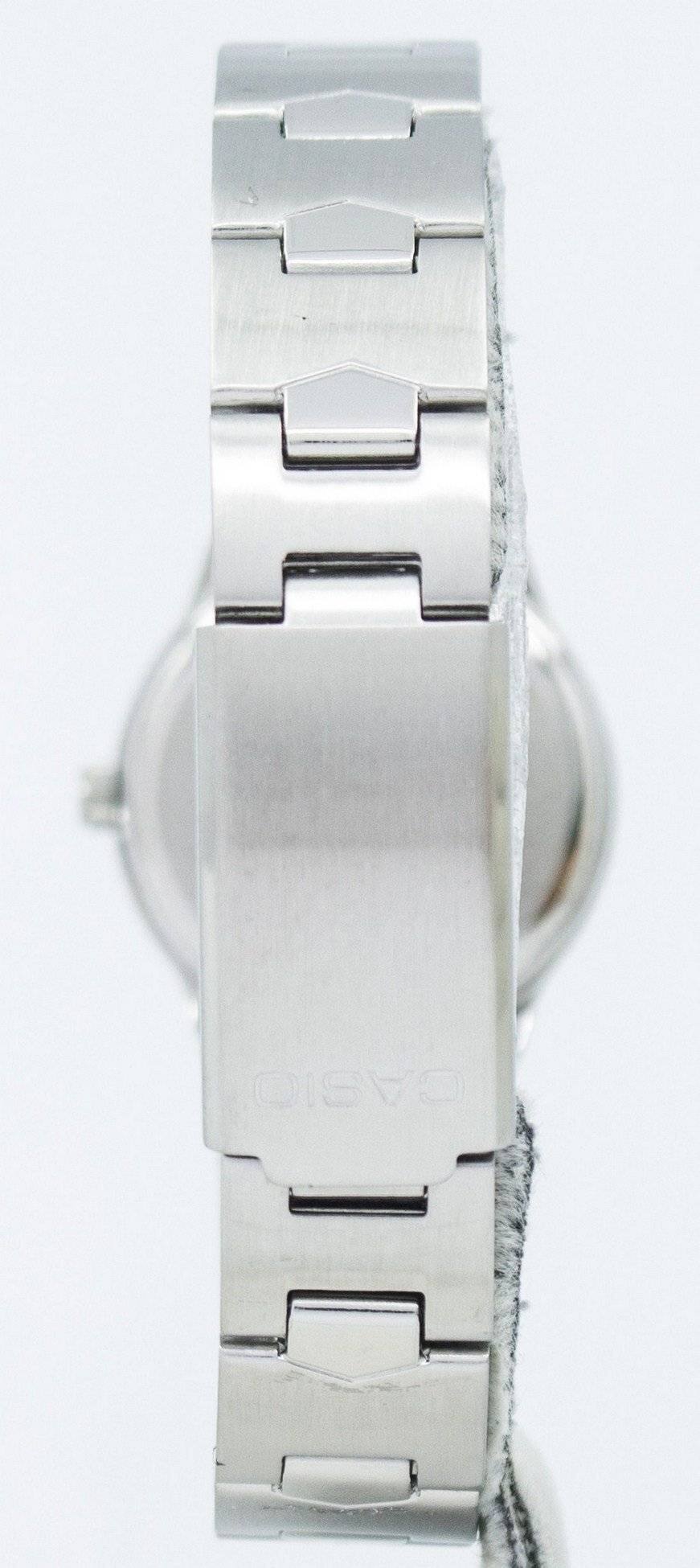 Left. Casio - Enticer Quartz LTP-1241D-4A3 Ladies Watch Stainless Steel - Silver.