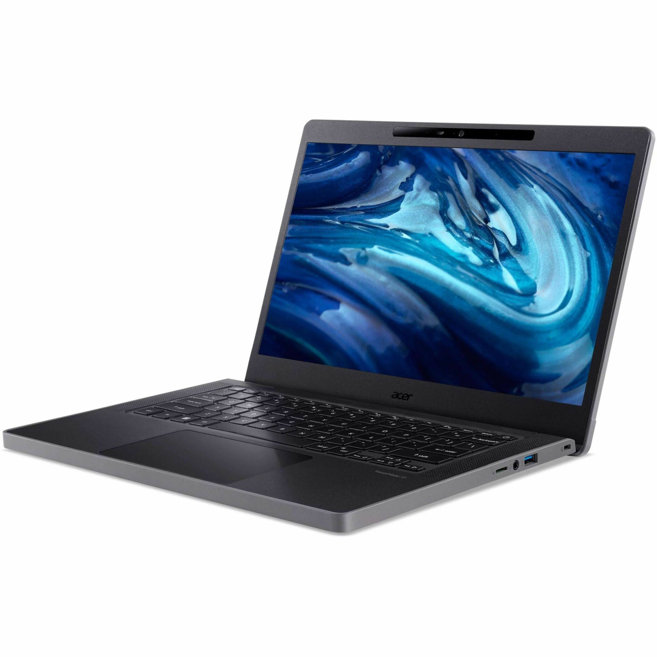 Alt View 17. Acer - TravelMate B5 14 TMB514-31-G2 14" IPS LCD 1920 x 1080 (Full HD) Laptop - Intel Core 3 with 8GB Memory - 256 GB SSD - Black.