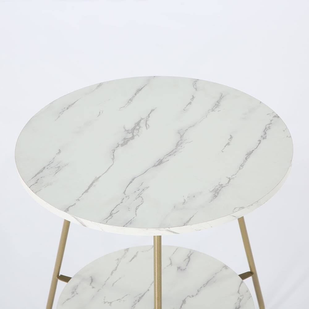 Back. Kadyn - Kadyn End Table, Side Table Slim Chair Side Table, No Assembly Required, Bedside Table for Living Room Bedroom - White.