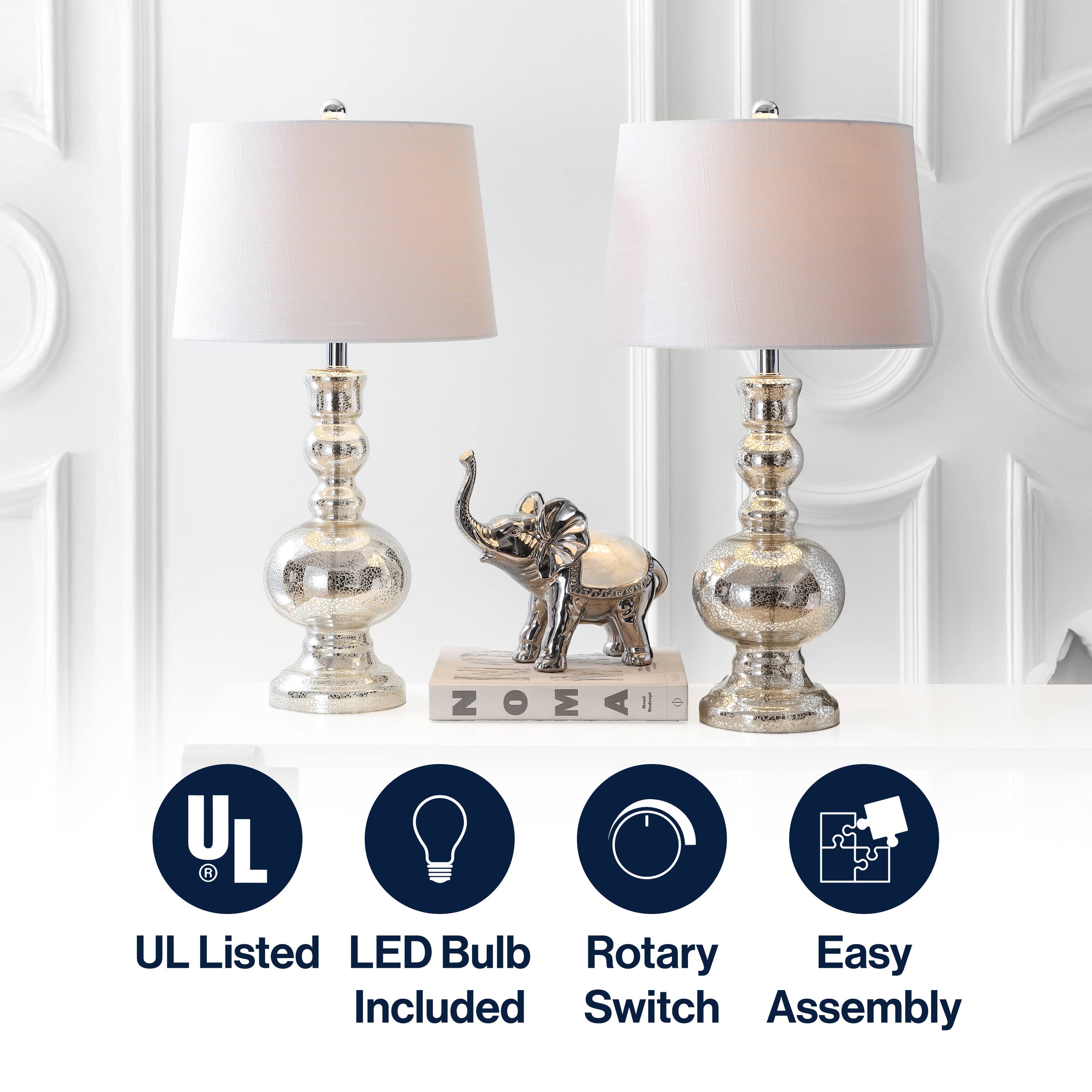 - UL Listed
- LED Bulb Included
- Rotary Switch
- Easy Assembly