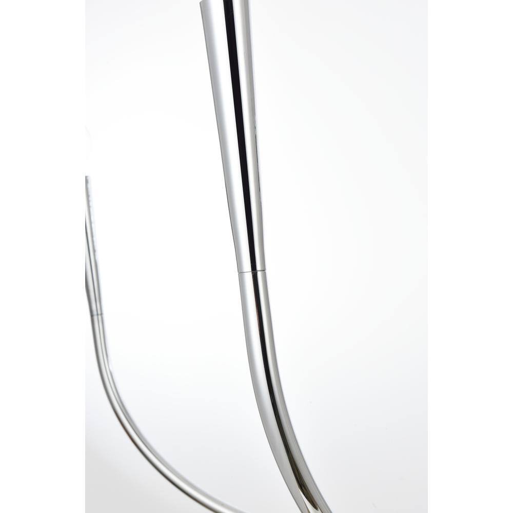 Alt View 2. Living District - Layne 50 inch chandelier in Chrome - Chrome.