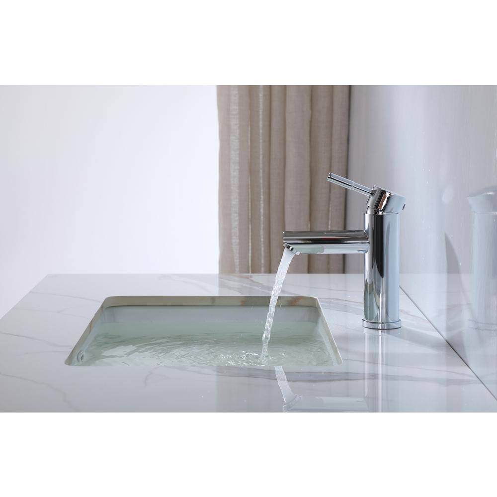 Alt View 7. Elegant Kitchen and Bath - Mia Single Hole Single Handle Bathroom Faucet in Chrome - Chrome.