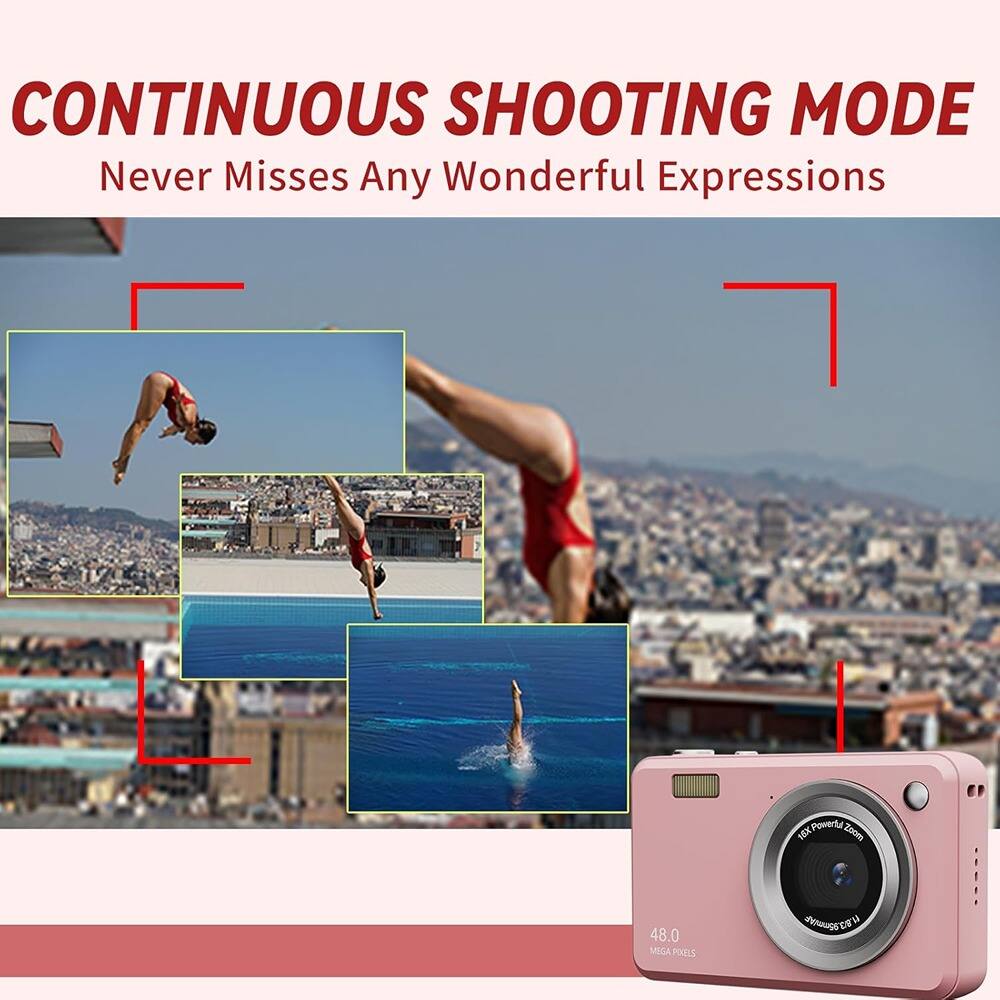 CONTINUOUS SHOOTING MODE  
Never Misses Any Wonderful Expressions  

48.0 MEGA PIXELS