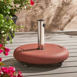 Anysun - Simple Design Round High-Quality Flexible Moble Umbrella Base, Assembly Required - Terracotta