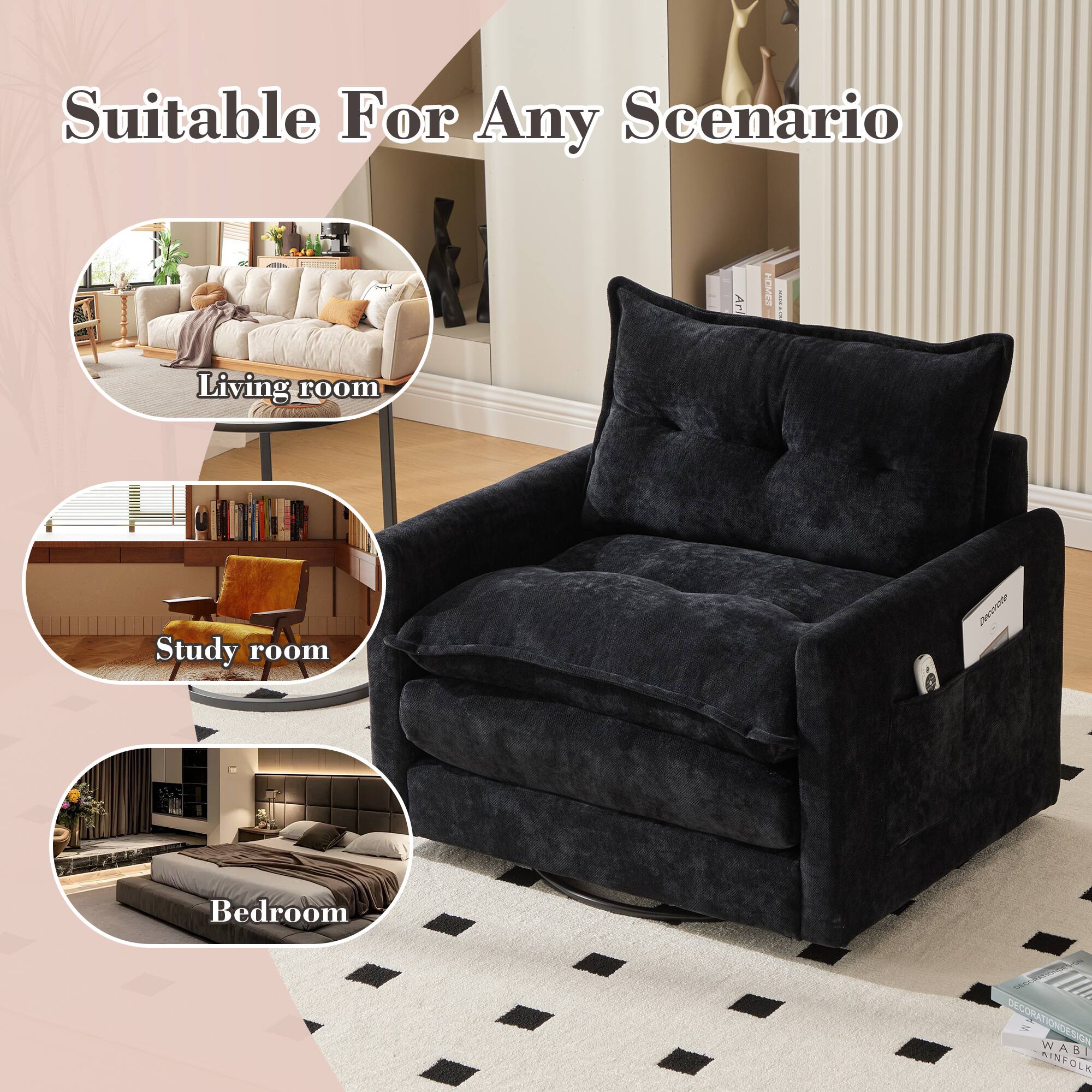 Suitable For Any Scenario

Living room

Study room

Bedroom