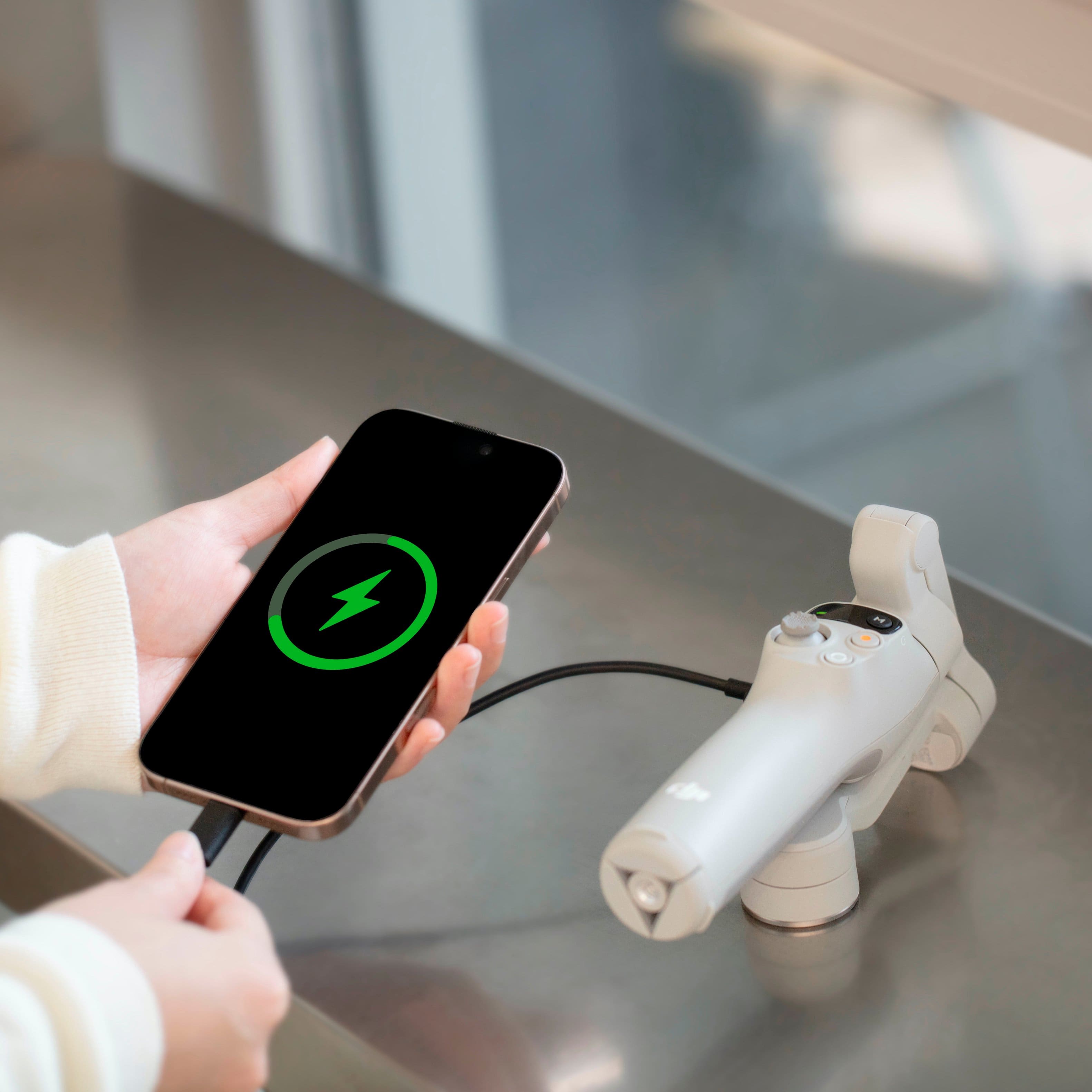 Alt View 3. DJI - Osmo Mobile 7 Smartphone 3-Axis Gimbal Stabilizer - Gray.