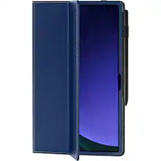 Front. SaharaCase - Bi-Fold Folio Case for Samsung Galaxy Tab S10 Ultra and Tab S9 Ultra - Blue.