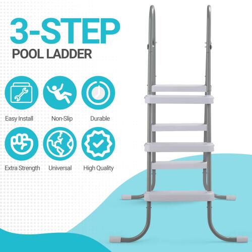 3-STEP POOL LADDER

Easy Install  
Non-Slip  
Durable  
Extra Strength  
Universal  
High Quality