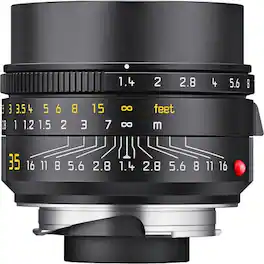 Leica - 35mm f/1.4 Summilux-M ASPH Lens, Black - Black