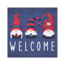 Fan Creations - New York Giants 10'' x 10'' Welcome Gnomes Sign - Multicolor