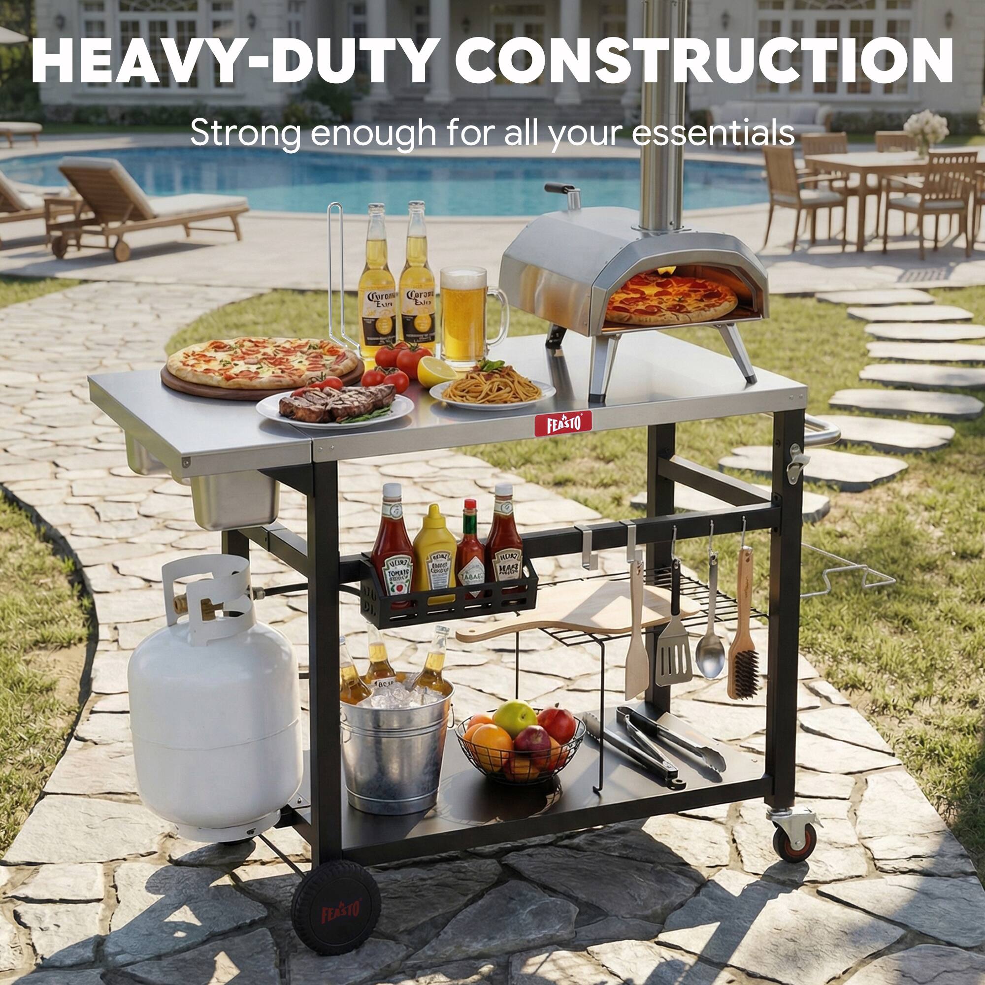 HEAVY-DUTY CONSTRUCTION  
Strong enough for all your essentials