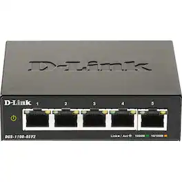D-Link - DGS-1100-05V2 Ethernet Switch - 5 Ports - Manageable - Gigabit Ethernet - 1000Base-T - 2 Layer Supported - 3.42 W - Unknown