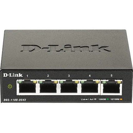 D-Link
DGS-1100-05V2
1 2 3 4 5
Link / Act
1000M 10/100M