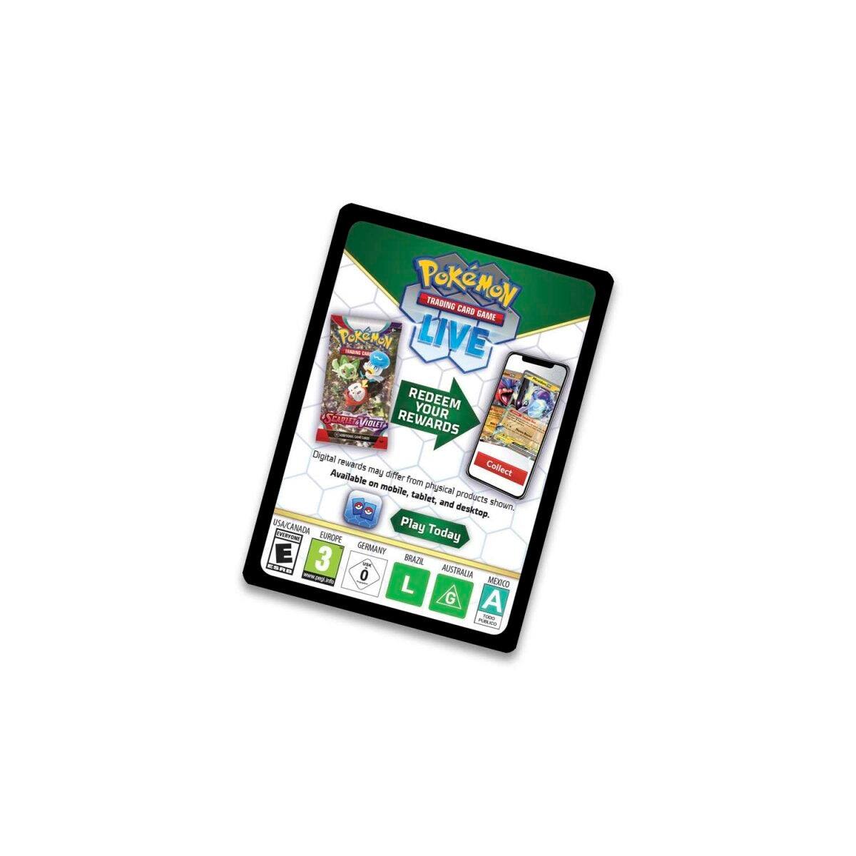 Pokémon Trading Card Game Live

Redeem Your Rewards

Digital rewards may differ from physical products shown. Available on mobile, tablet, and desktop.

Play Today

Collect

USA/CANADA
EUROPE
GERMANY
BRAZIL
AUSTRALIA
MEXICO

E
3
L
G
A