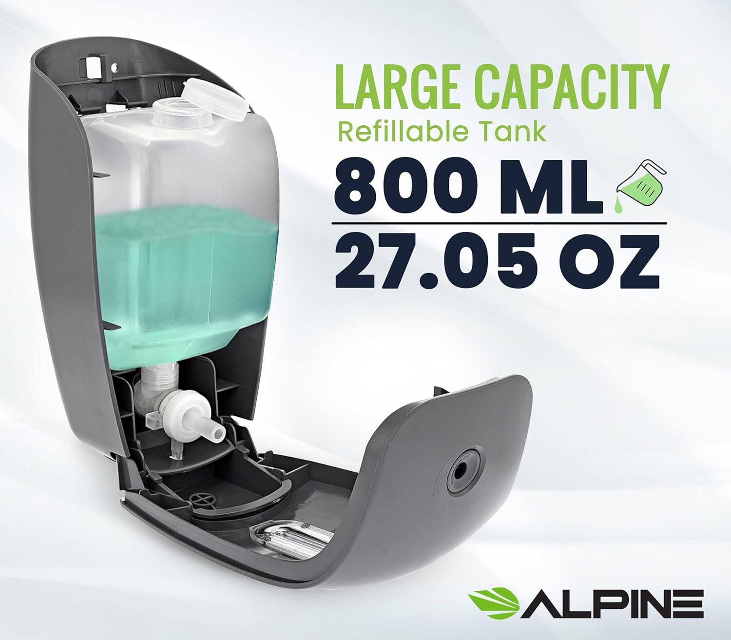 LARGE CAPACITY Refillable Tank 800 ML 27.05 OZ ALPINE