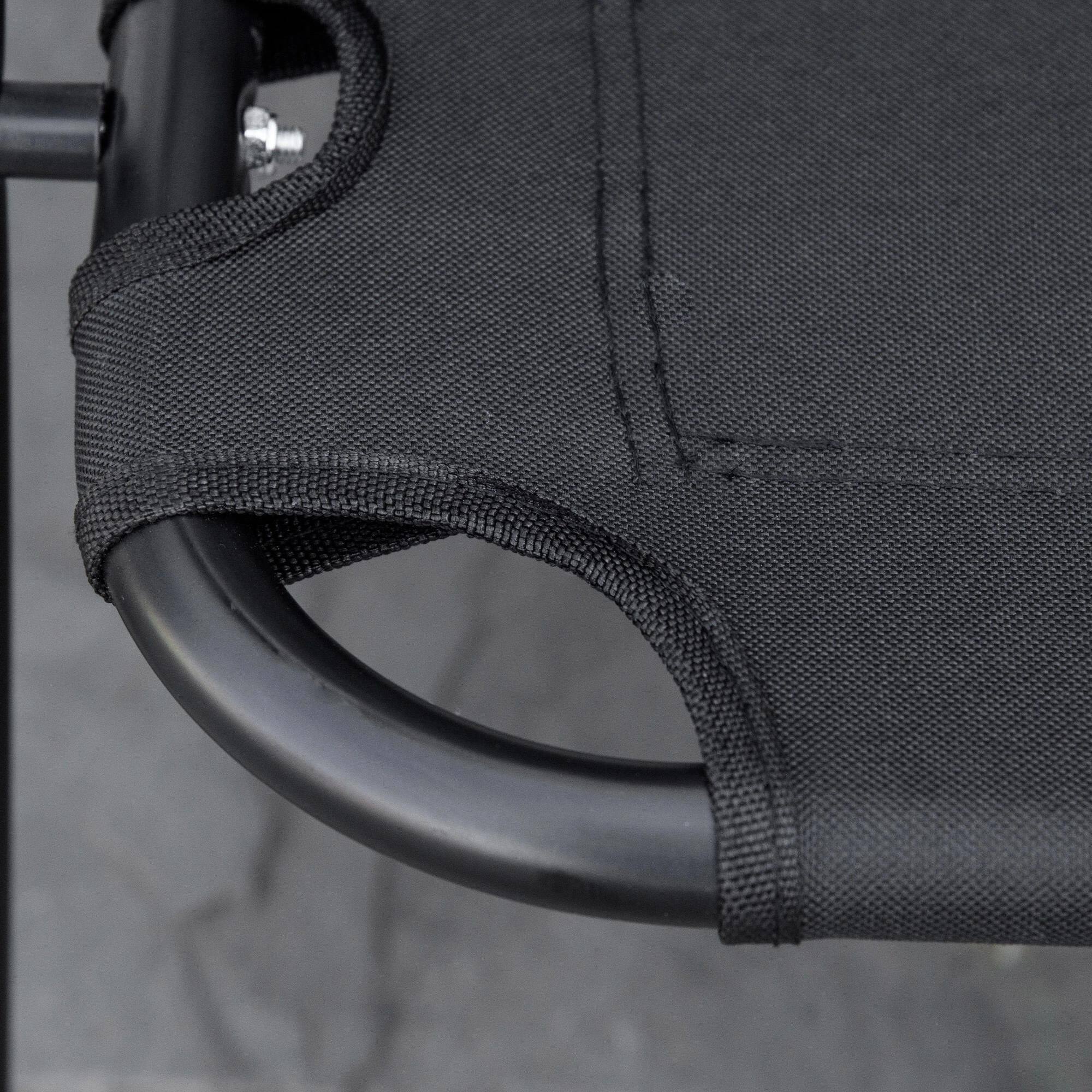 Alt View 1. Resenkos - Resenkos Double Folding Camping Chair, Loveseat For 2 Adults, Portable Camping Couch, Black - Black.