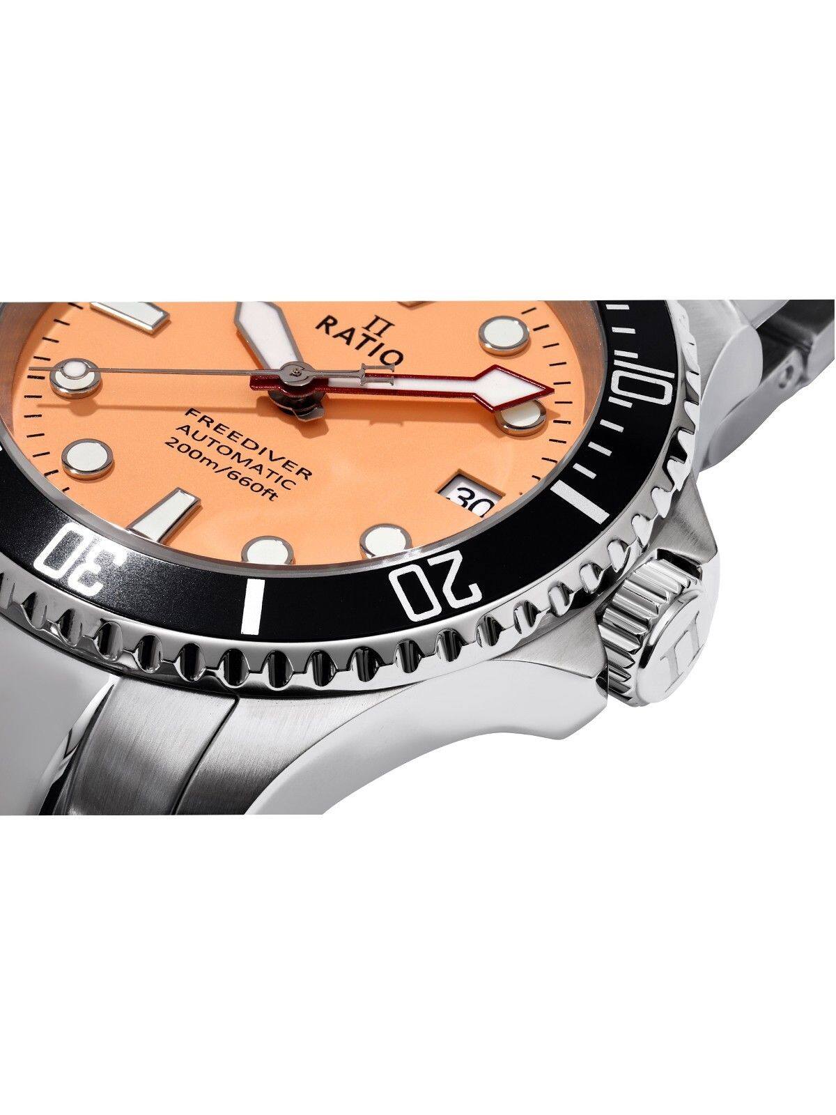 RATIO  
AUTOMATIC 30 0E 20''  

FREEDIVER  
AUTOMATIC  
200m/660ft