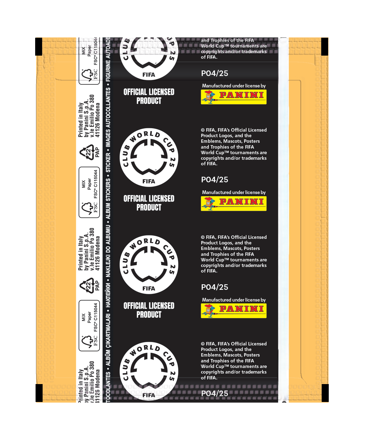 The text on the image is grouped and corrected as follows:

1. "5044 MIX Paper FSC*C115044 C1 FSC* FSC ... 380 Italy Po in Emilio Modena Printed Panini by v.le 41126 PAP MIX Paper C115044 FSC FSC ... A. 380 Italy Po in Emilio Modena Printed Panini by v.le 41126 PAP 5044 MIX Paper FSC*C115044 C1 FSC FSC ... A. 380 Italy Po in Emilio Modena Printed Panini by v.le 41126 PAP"
2. "5044 MIX Paper FSC*C115044 C1 FSC* FSC ... 380 Italy Po in Emilio Modena Printed Panini by v.le 41126 PAP MIX Paper C115044 FSC FSC ... A. 380 Italy Po in Emilio Modena Printed Panini by v.le 41126 PAP 5044 MIX Paper FSC*C115044 C1 FSC FSC ... A. 380 Italy Po in Emilio Modena Printed Panini by v.le 41126 PAP"
3. "5044 MIX Paper FSC*C115044 C1 FSC* FSC ... 380 Italy Po in Emilio Modena Printed Panini by v.le 41126 PAP MIX Paper C115044 FSC FSC ... A. 380 Italy Po in Emilio Modena Printed Panini by v.le 41126 PAP 5044 MIX Paper FSC*C115044 C1 FSC FSC ... A. 380 Italy Po in Emilio Modena Printed Panini by v.le 41126 PAP"
4. "5044 MIX Paper FSC*C115044 C1 F