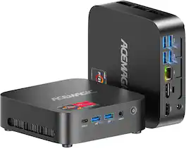ACEMAGIC - K1 Mini PC - АMD Ryzen 5 7530U (6C/ 12T) - 16GB LPDDR4X RAM 512GB SSD Win 11 Pro WiFi6 - Triple 4K Display - Black