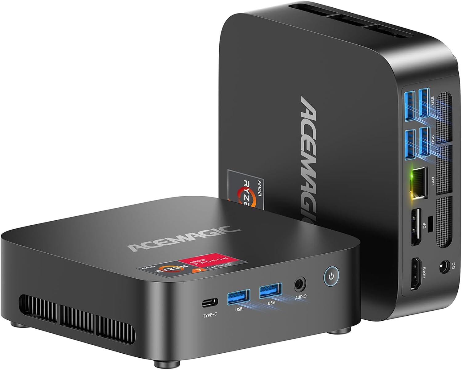 RYZE AMDA ACEMAGIC EON RYZBI GRAPHICS

ACEMAGIC

DP HDMI

USB USB LAN

DC

TYPE-C

USB

AUDIO