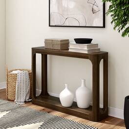 Plank+Beam - Forma Console Table with Bottom Shelf (46in / 170mm) - Walnut