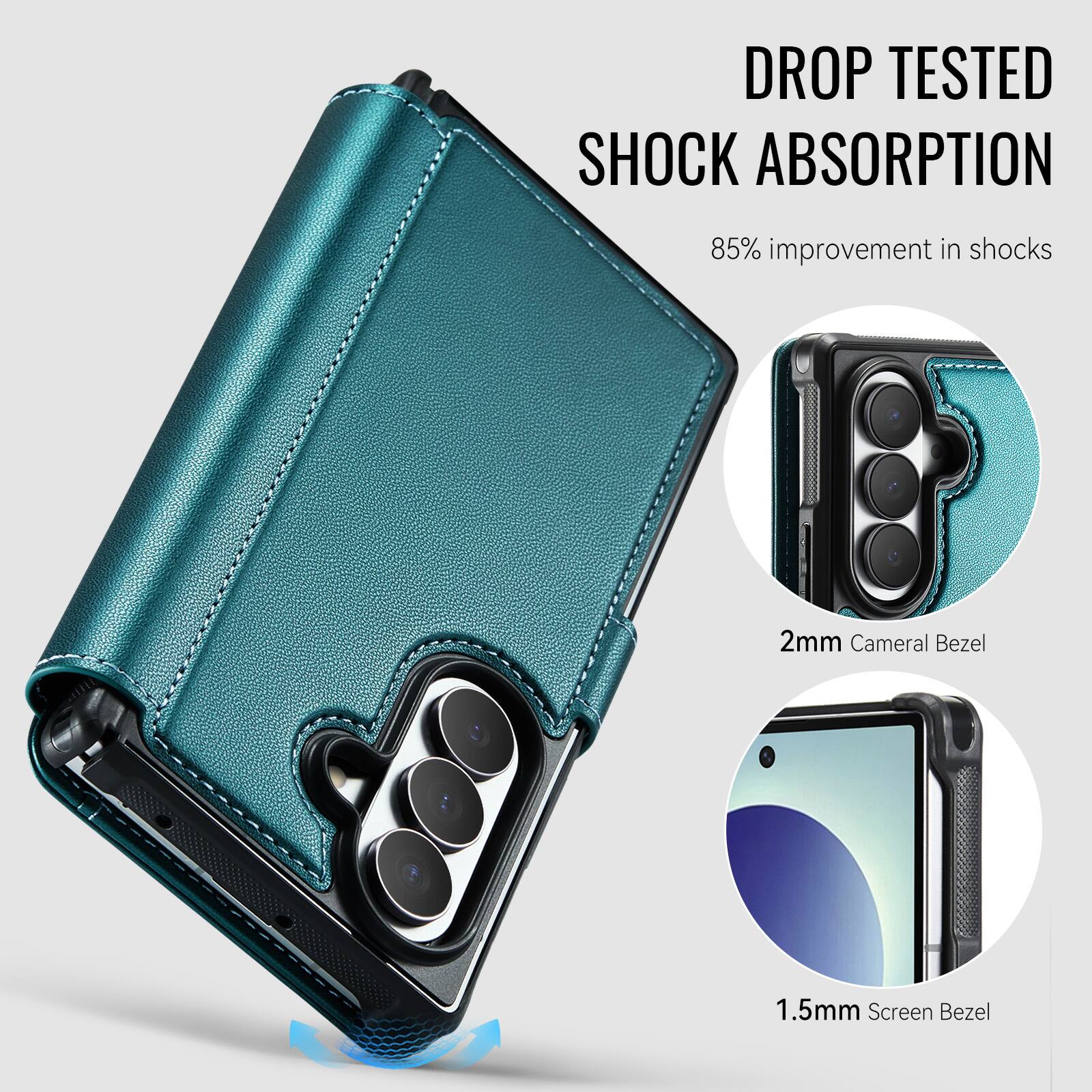DROP TESTED SHOCK ABSORPTION  
85% improvement in shocks  
2mm Camera Bezel  
1.5mm Screen Bezel