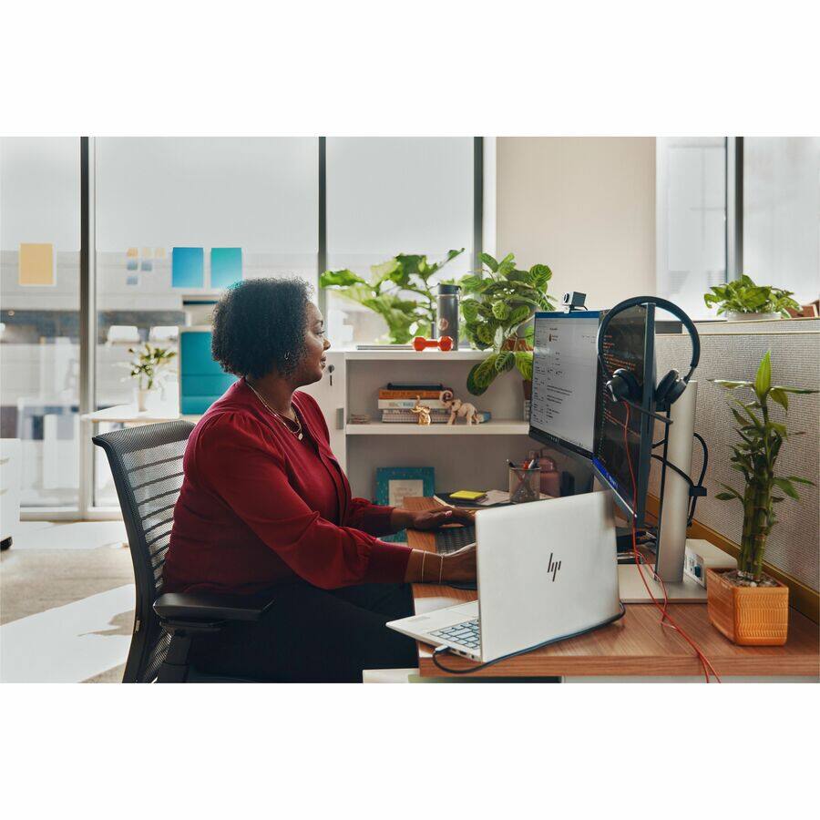 Alt View 2. HP - Poly Blackwire 3325 Headset - Microsoft Teams Certification - Stereo - USB Type C, Mini-phone (3.5mm) - Wired - 32 Ohm - - Black.