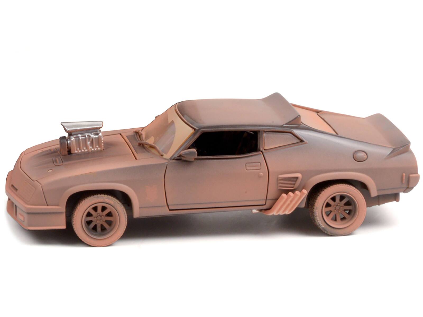 Angle. Greenlight - 1973 Ford Falcon XB (Weathered Version) "Last of the V8 Interceptors" (1979) Movie 1/24 Diecast Model Car by Greenlight - Copper.