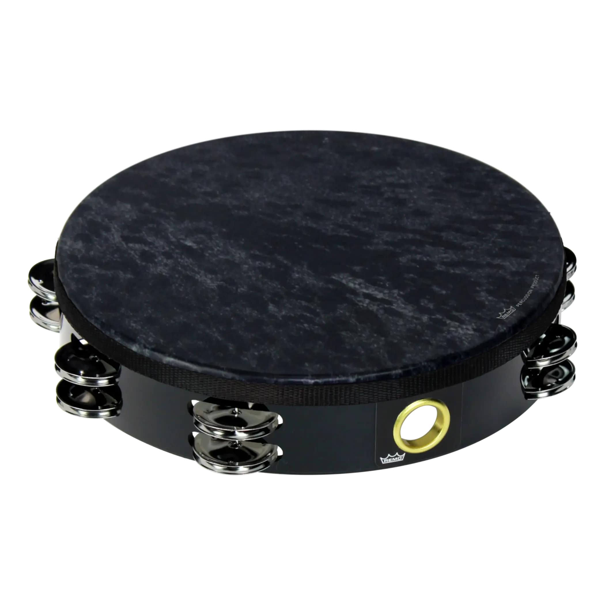 Remo - Tambourine, Wild, 10 Diameter, 8 Pairs Jingles X 2 Rows, Skyndeep Goat Black Graphic, price history on PriceWatchPro