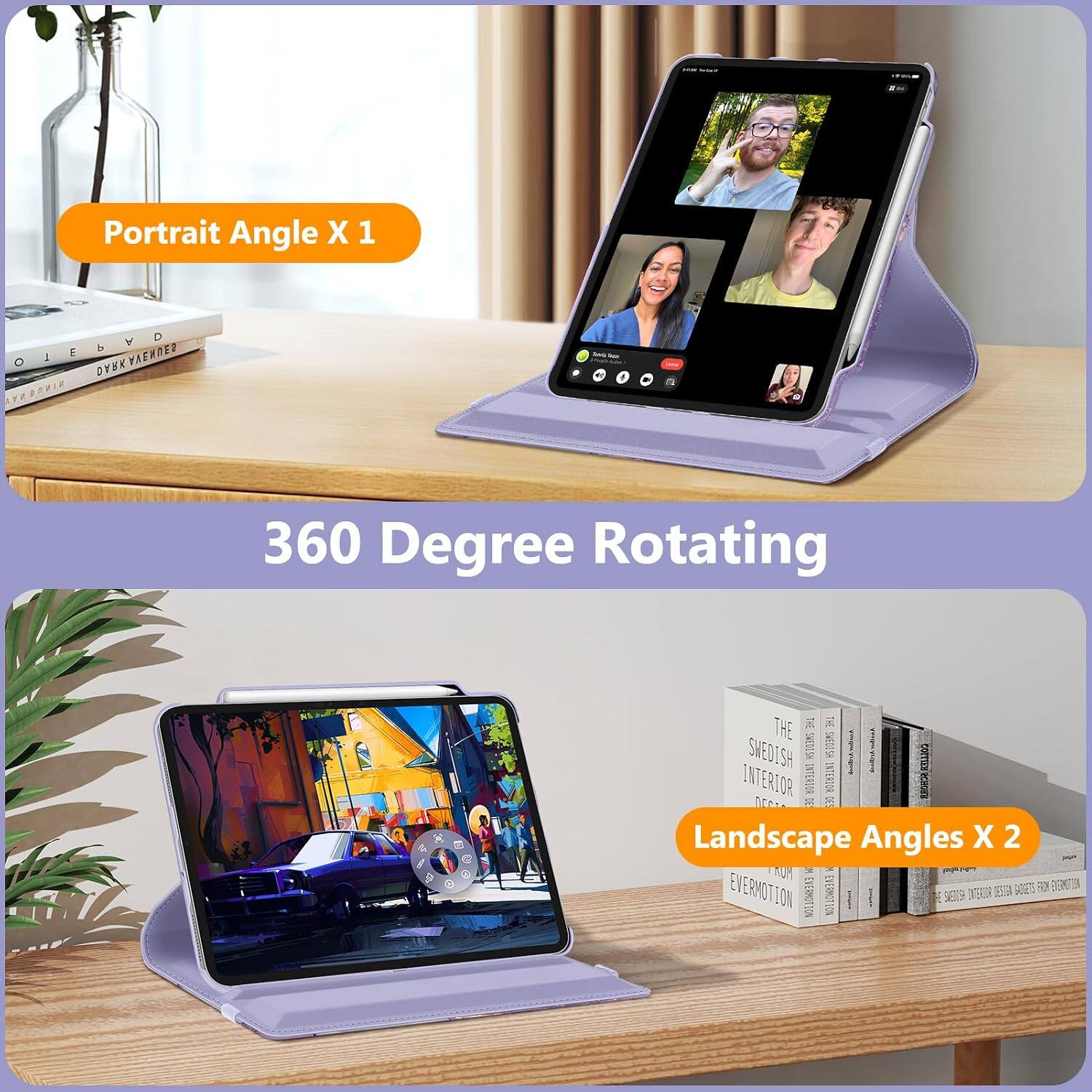 Portrait Angle X 1

360 Degree Rotating

Landscape Angles X 2