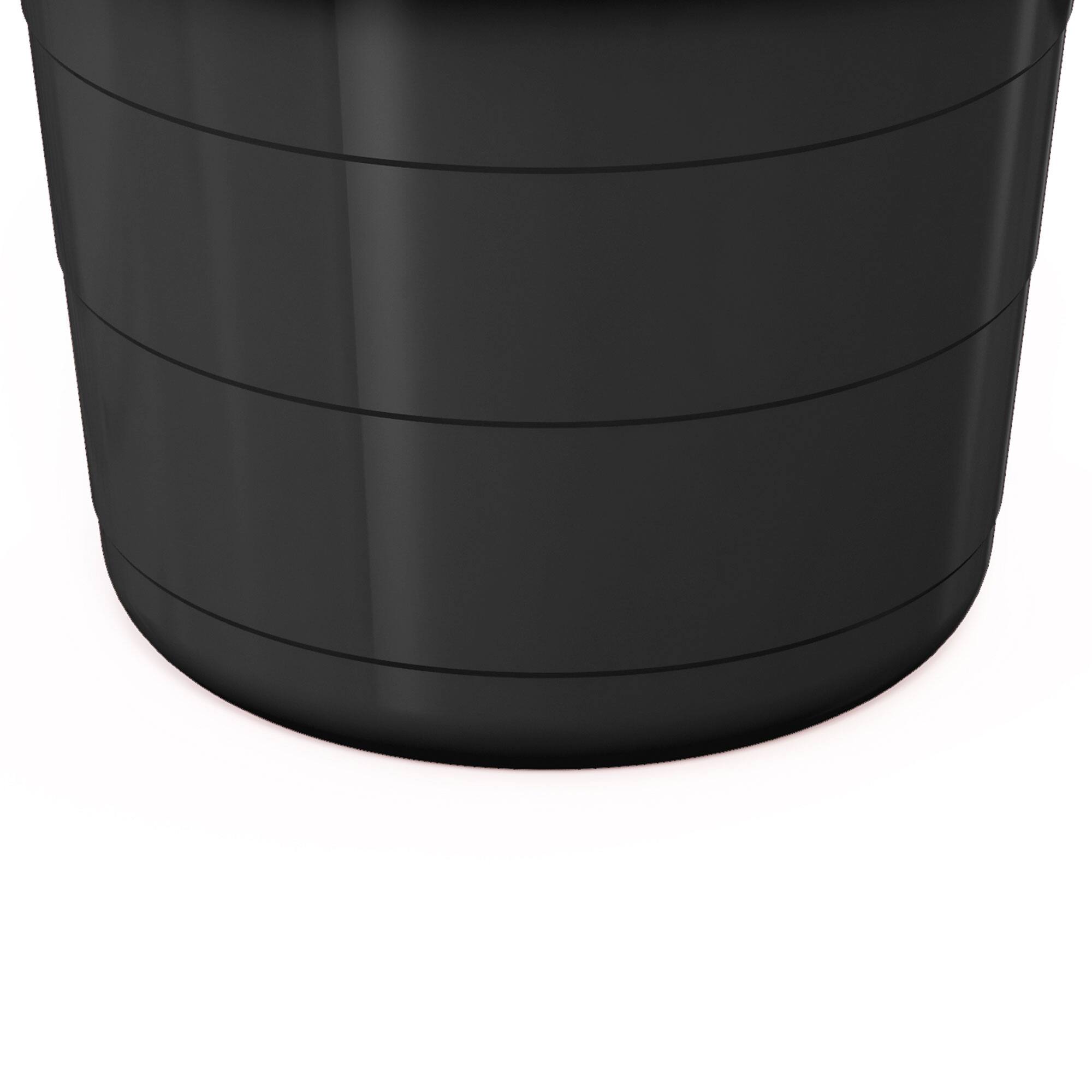 Alt View 4. Life Story - Life Story 17 Gal Flexible Plastic Storage Bucket w/ Rope Handles, Black, 8 Pack - Black.