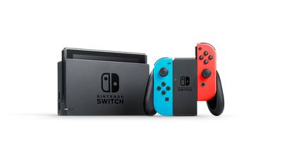 Nintendo HAD-S-KABAA Console with Neon Blue and Neon Red Joy