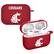 Front. Affinity Bands - Washington State Cougars AirPods Pro Silicone Case Cover - Crimson.
