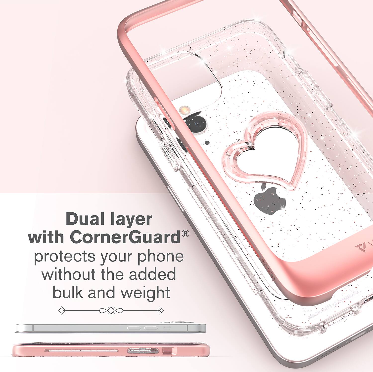 Dual layer with CornerGuard® protects your phone without the added bulk and weight.