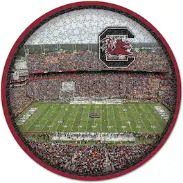 WinCraft - South Carolina Gamecocks Round 500-Piece Puzzle - Multicolor
