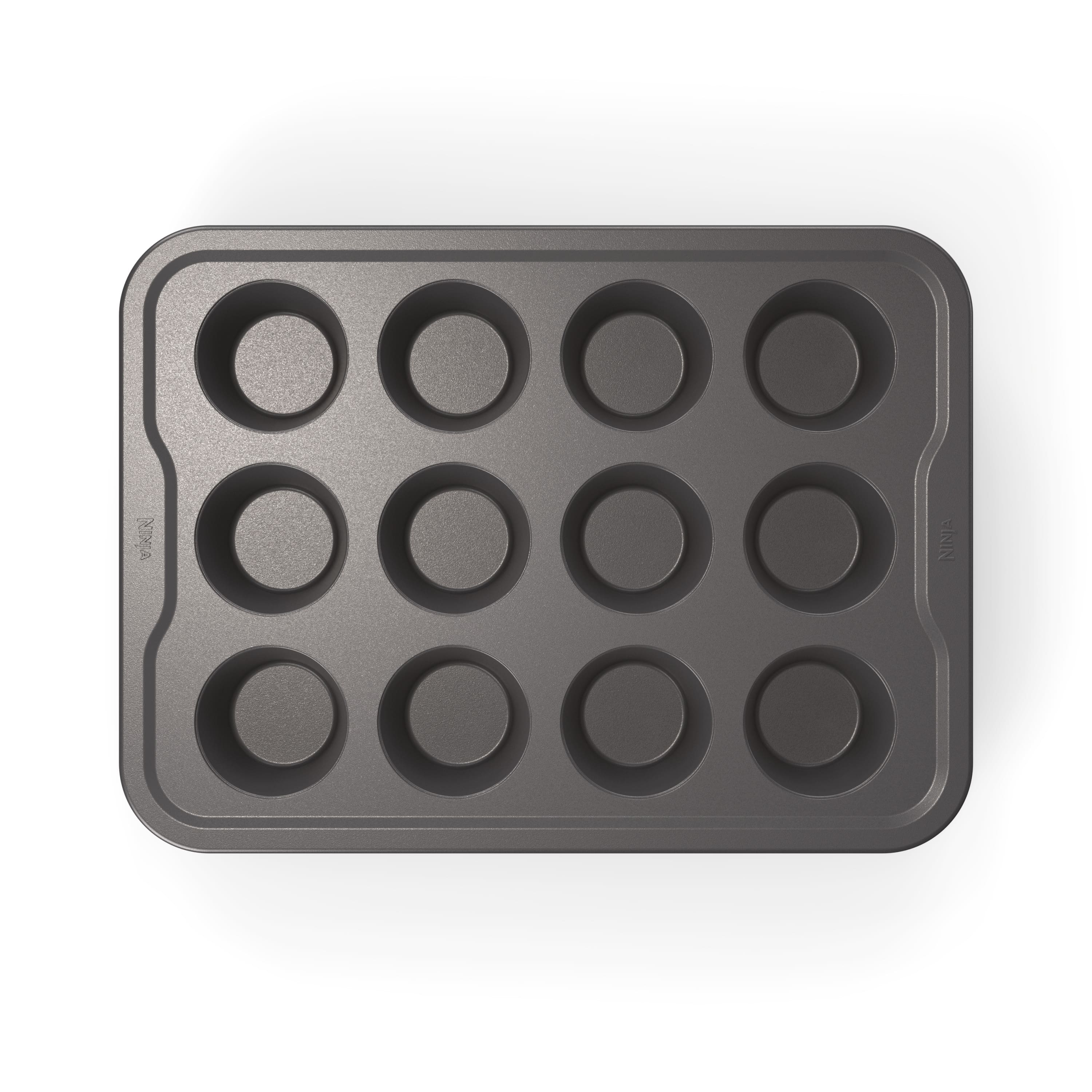 Ninja - NeverStick Essential 12-Cup Muffin Pan - Gray