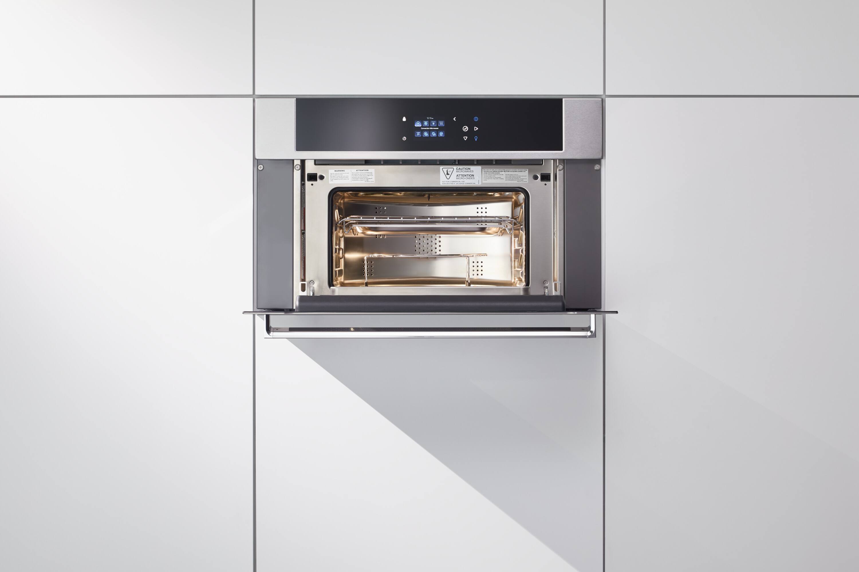 Alt View 2. Viking - Viking RVL 30"W. 1.06 Cu. Ft.  Electric True Convection Combi-Speed Oven Stainless Steel - Stainless Steel.