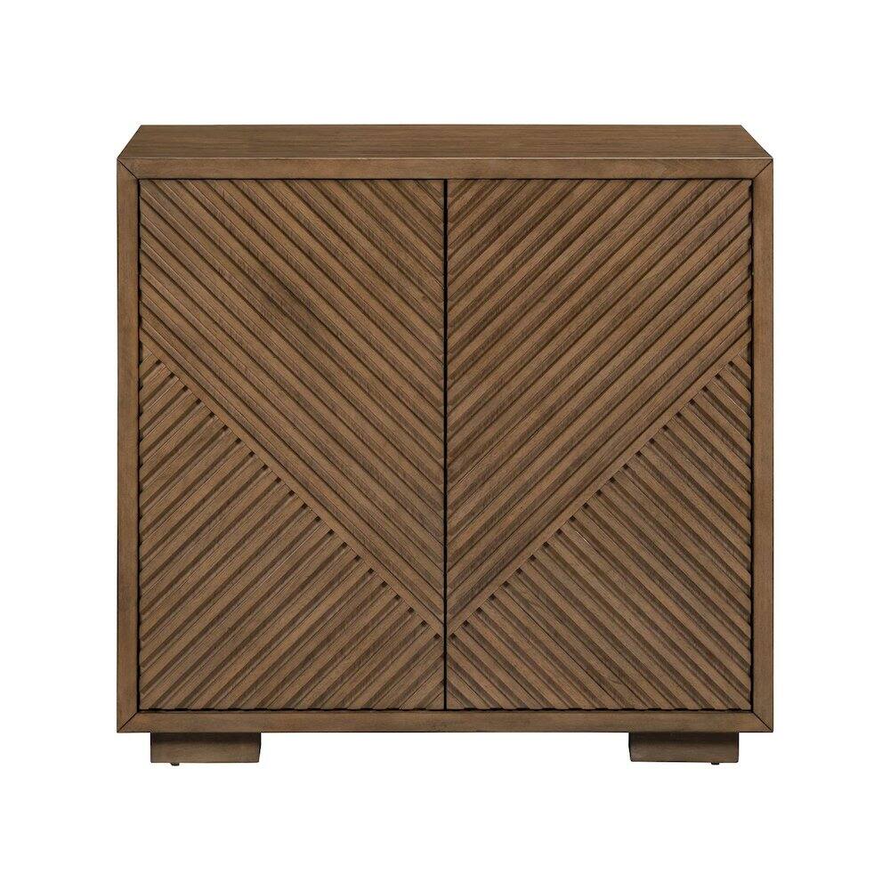 Alt View 1. Liberty Furniture Industries - Easton Storage 2 Door Accent Cabinet Modern Design - Urban Bronze Walnut Wood - Urban Bronze.
