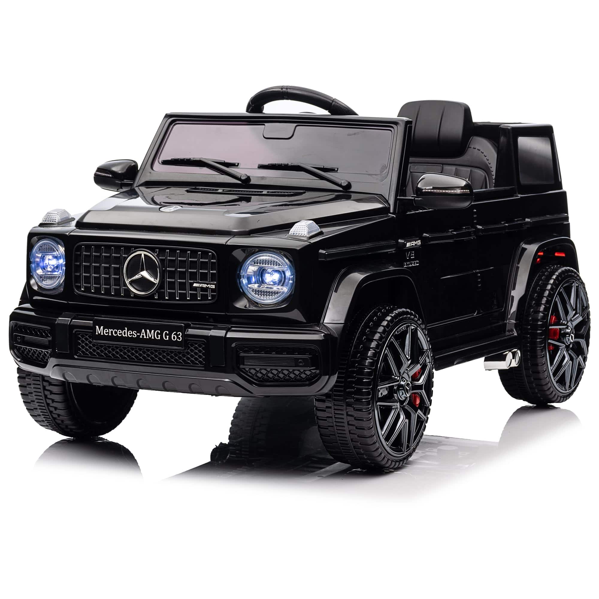 Jojoka - Electric Car for Kids 12v Licensed Mercedes-Benz g63 Ride on Car with Remote Control, LED Lights, MP3 Player