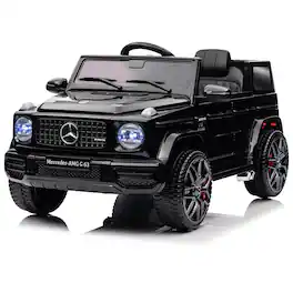 Jojoka - Electric Car for Kids 12v Licensed Mercedes-Benz g63 Ride on Car with Remote Control, LED Lights, MP3 Player