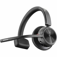 Front. HP - Poly Voyager 4310 Microsoft Teams Certified USB-A Headset + BT700 Dongle - Microsoft Teams Certification - Google - Black.
