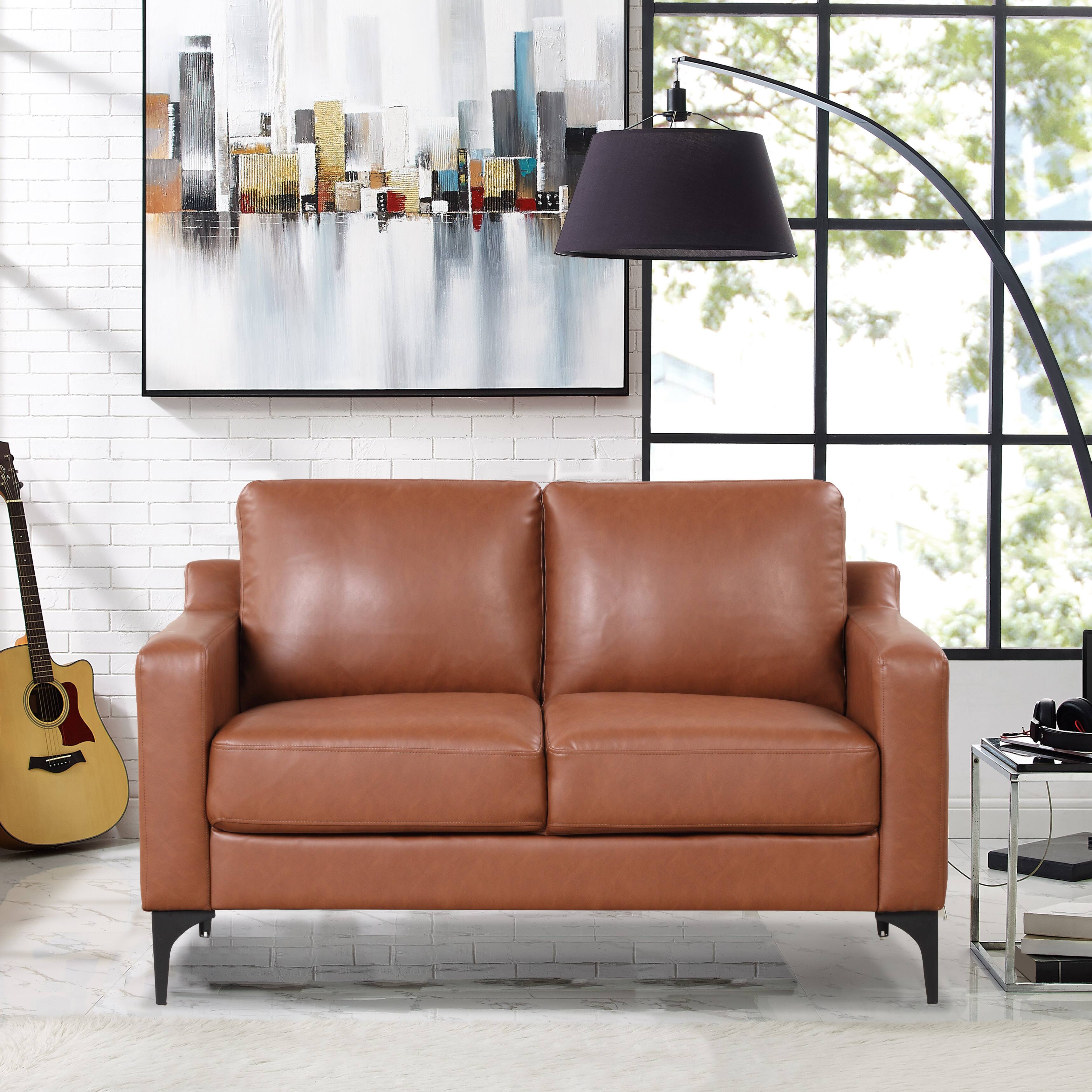 Serta Fuller Loveseat Brown 132A013BRN Best Buy